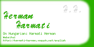 herman harmati business card